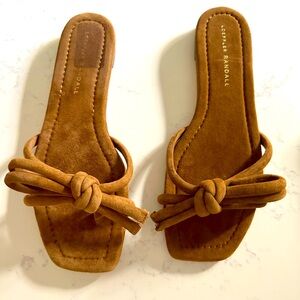 Loeffler Randall Brown Suede Sandals